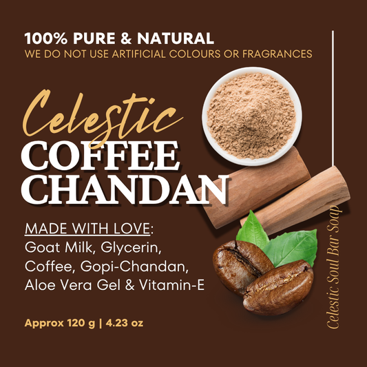 Celestic CoffeeChandan Soap – Energise & Purify with Coffee and Sandalwood