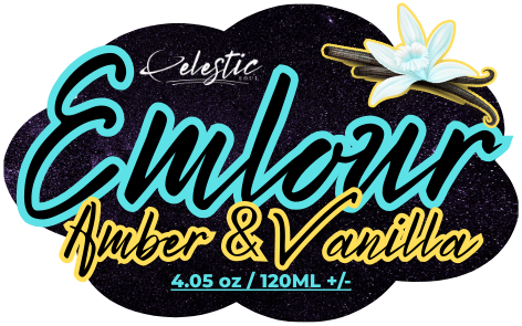 EMLOUR - Premium Amber and Vanilla Blended 100% Soy Wax Candles