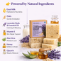 Organic Lavender Soap with Oats and Honey for Stress Relief and Better Sleep, Available in Single and Pack Of 3 by Celestic Soul