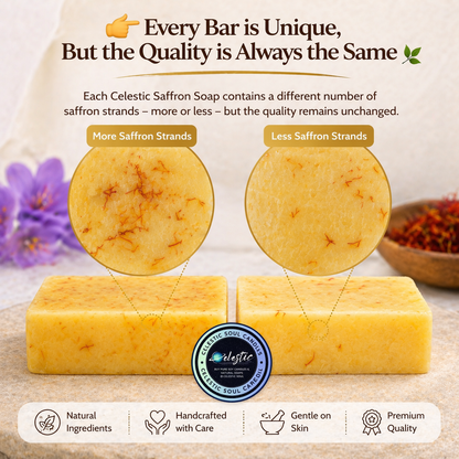 Premium Saffron Soap Organic Kesar Soap Natural Soap – Handcrafted Organic Goat Milk Soap Bar