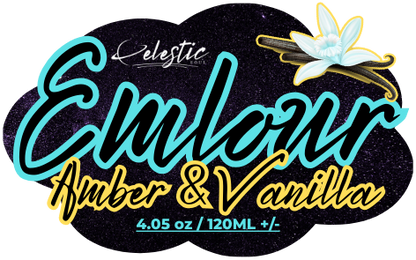 EMLOUR - Premium Amber and Vanilla Blended 100% Soy Wax Candles