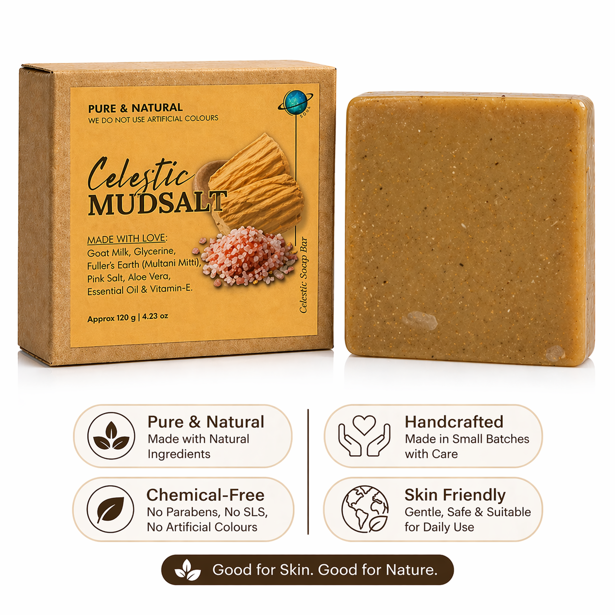 Pack of 4 Natural Handmade Soaps Gift Set | Skincare Gift Set | Premium Organic Soap Gift Pack