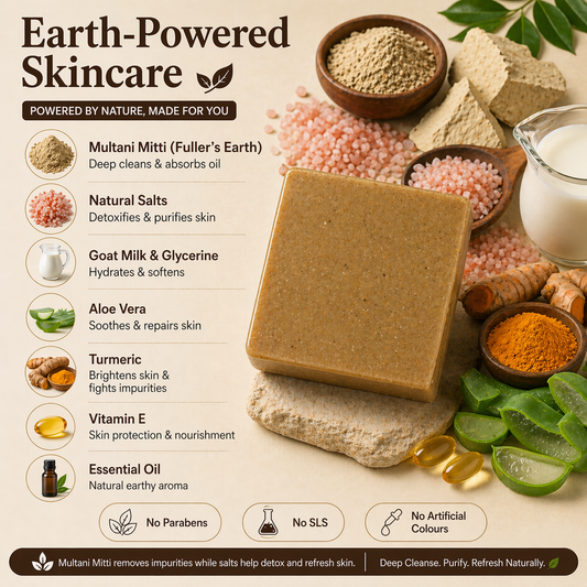Best Soap for Oily Skin | Goat Milk & Fuller's Earth Acne Control Bar