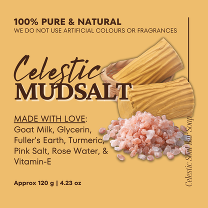 Celestic MudSalt Soap – Detox & Glow with Earth’s Finest Elements