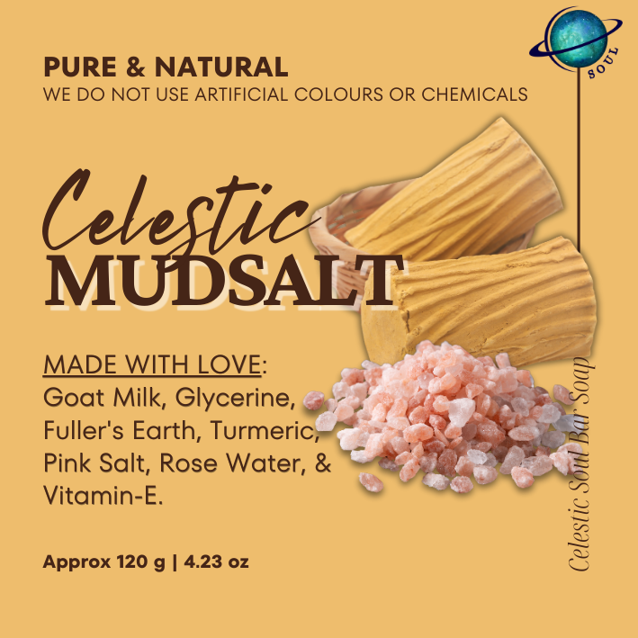 Celestic MudSalt Soap – Detox & Glow with Earth’s Finest Elements