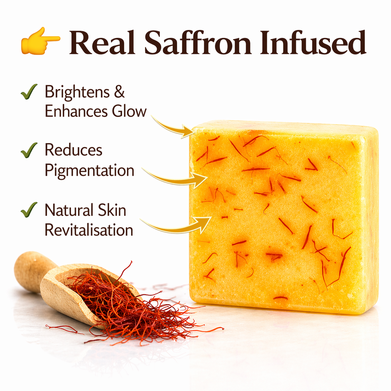 Premium Saffron Soap Organic Kesar Soap Natural Soap – Handcrafted Organic Goat Milk Soap Bar