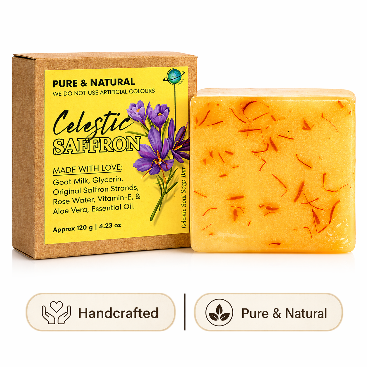 Pack of 4 Natural Handmade Soaps Gift Set | Skincare Gift Set | Premium Organic Soap Gift Pack